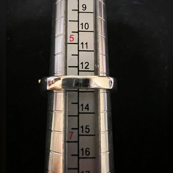 Michelle Albala Black Onyx Sterling Silver & Gold Vermeil Ring - Picture 11 of 11